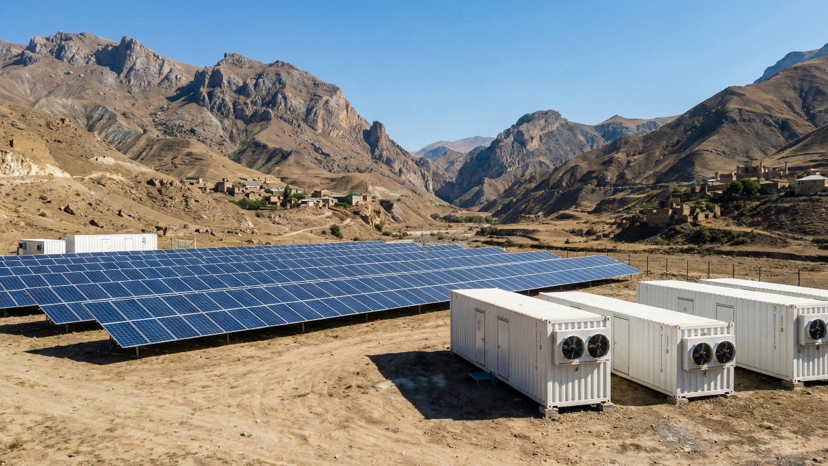 В горах Дагестана строят гибридную солнечную электростанцию В горах Дагестана строят гибридную солнечную электростанцию